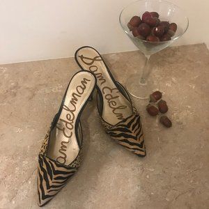 Sam Edelman Odelia Animal Print Calf Hair Mule 9.0